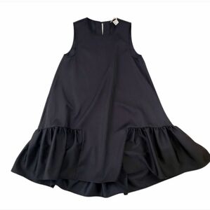 H&M Black Ruffled Loose Fit dress